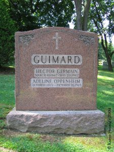 Gate of Heaven Cemetery – La tombe d'Hector et Adeline Guimard