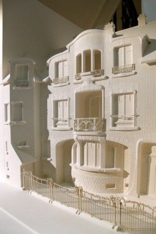 La maquette de l'hôtel Mezzara (propriété du Cercle Guimard) était exposée dans le hall pendant toute la durée de l'évènement.
